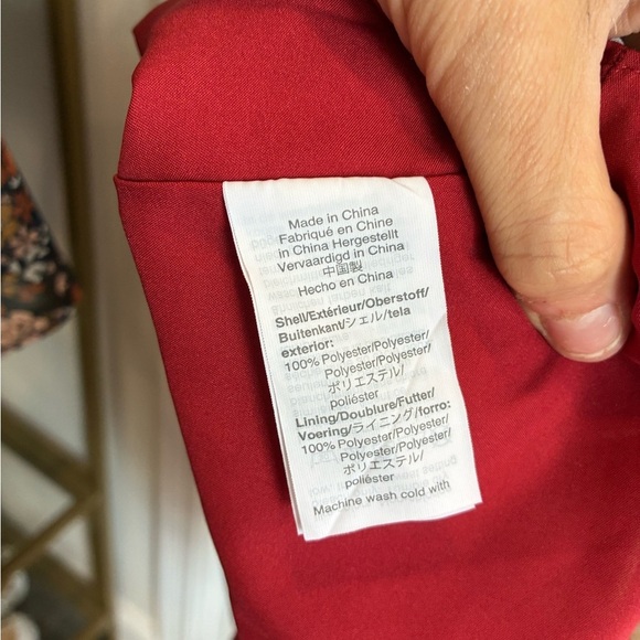 Madewell Red V-Neck Flutter Sleeve Maxi Sundress - Picture 6 of 7